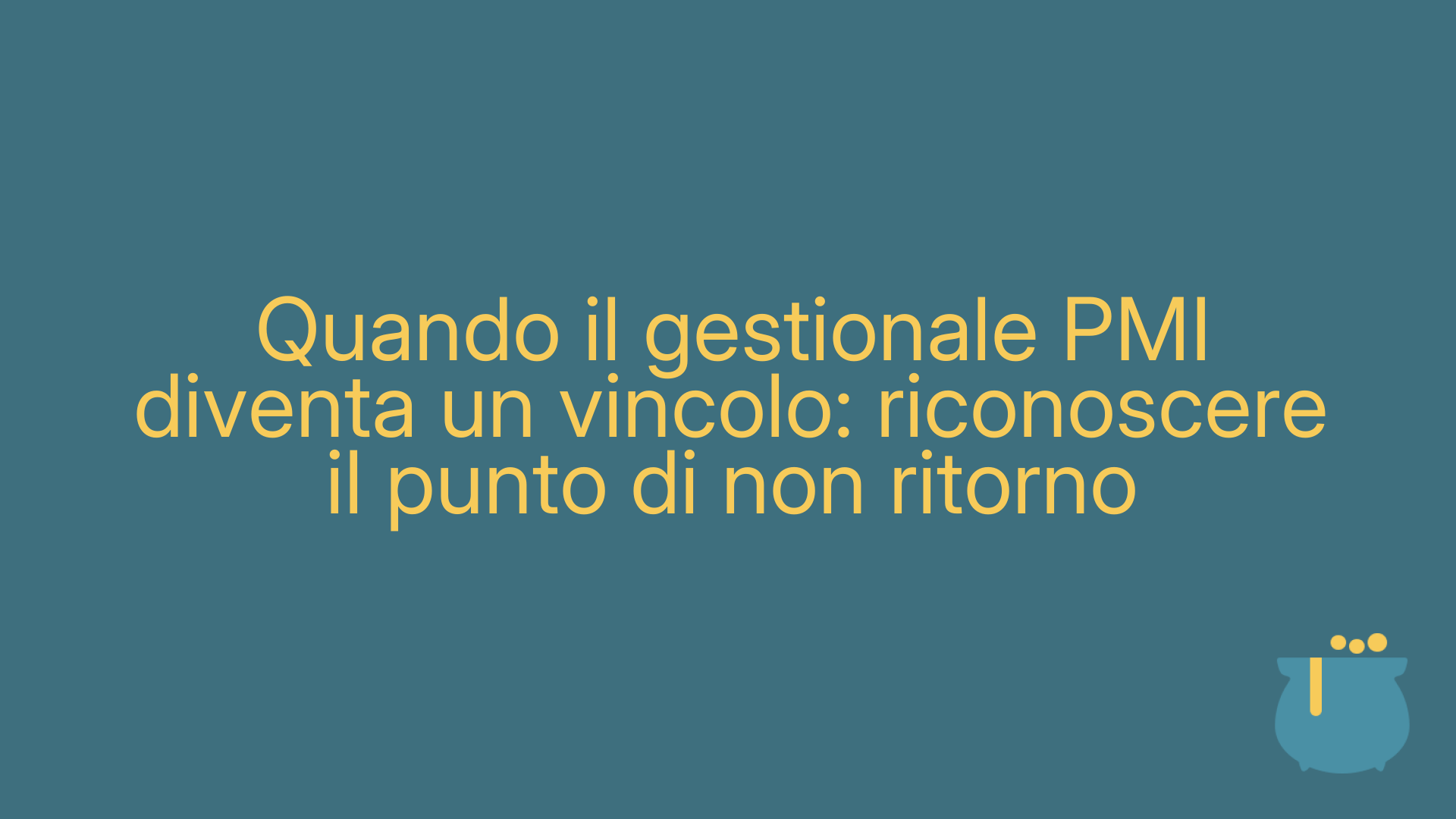 Quando il gestionale PMI diventa un vincolo: riconoscere il punto di non ritorno