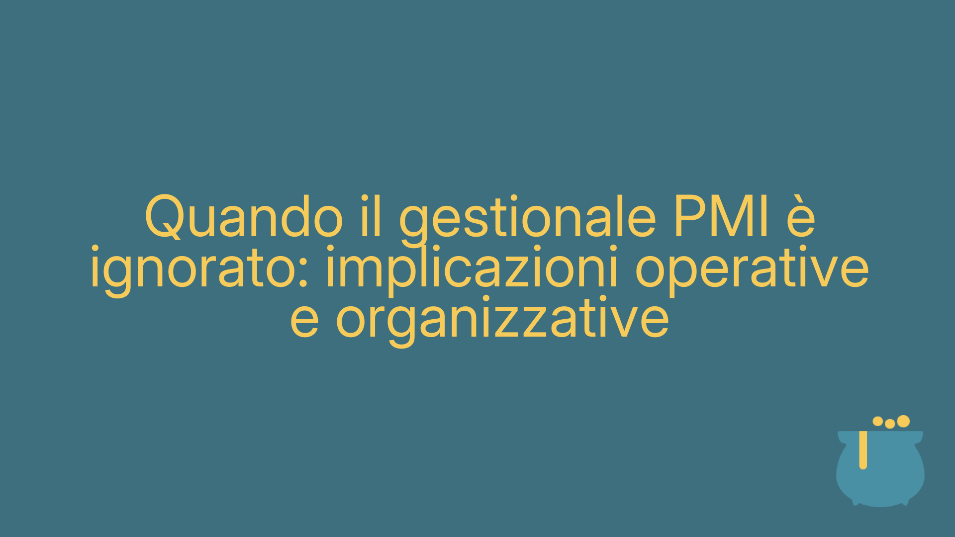 Quando il gestionale PMI è ignorato: implicazioni operative e organizzative