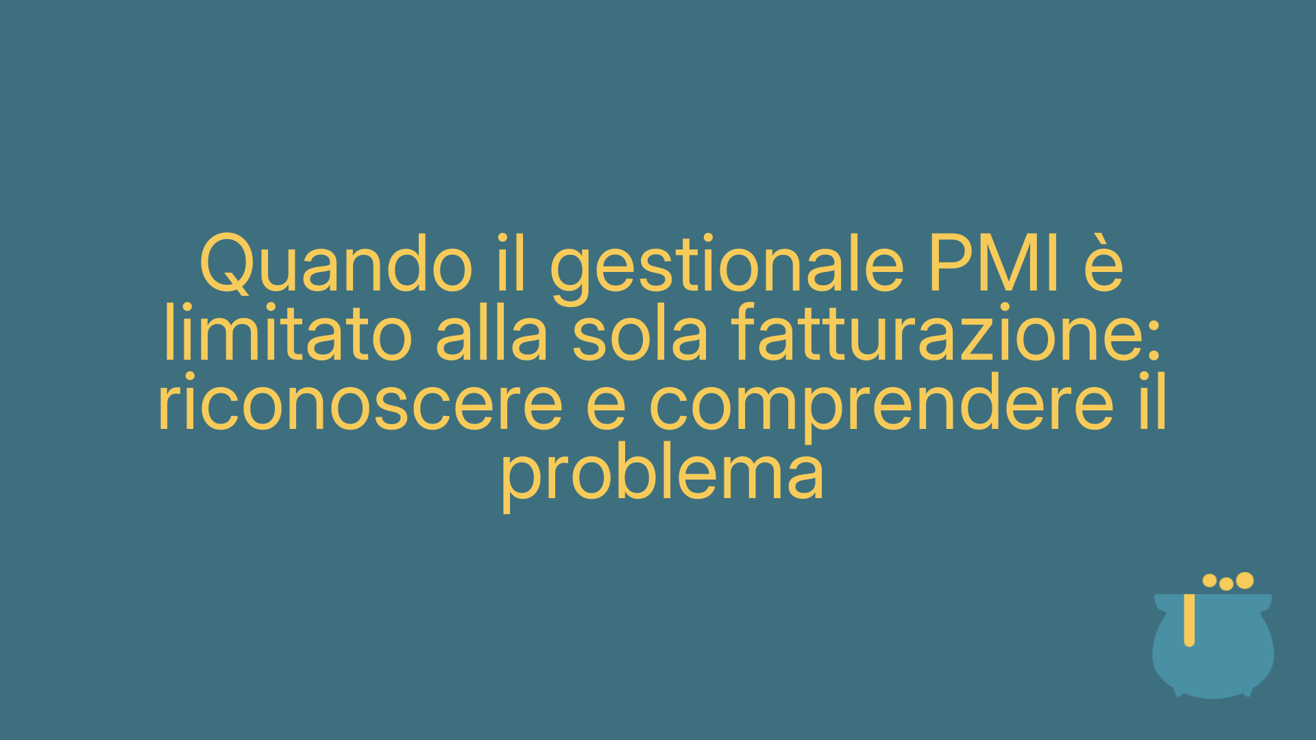 Quando il gestionale PMI è limitato alla sola fatturazione: riconoscere e comprendere il problema