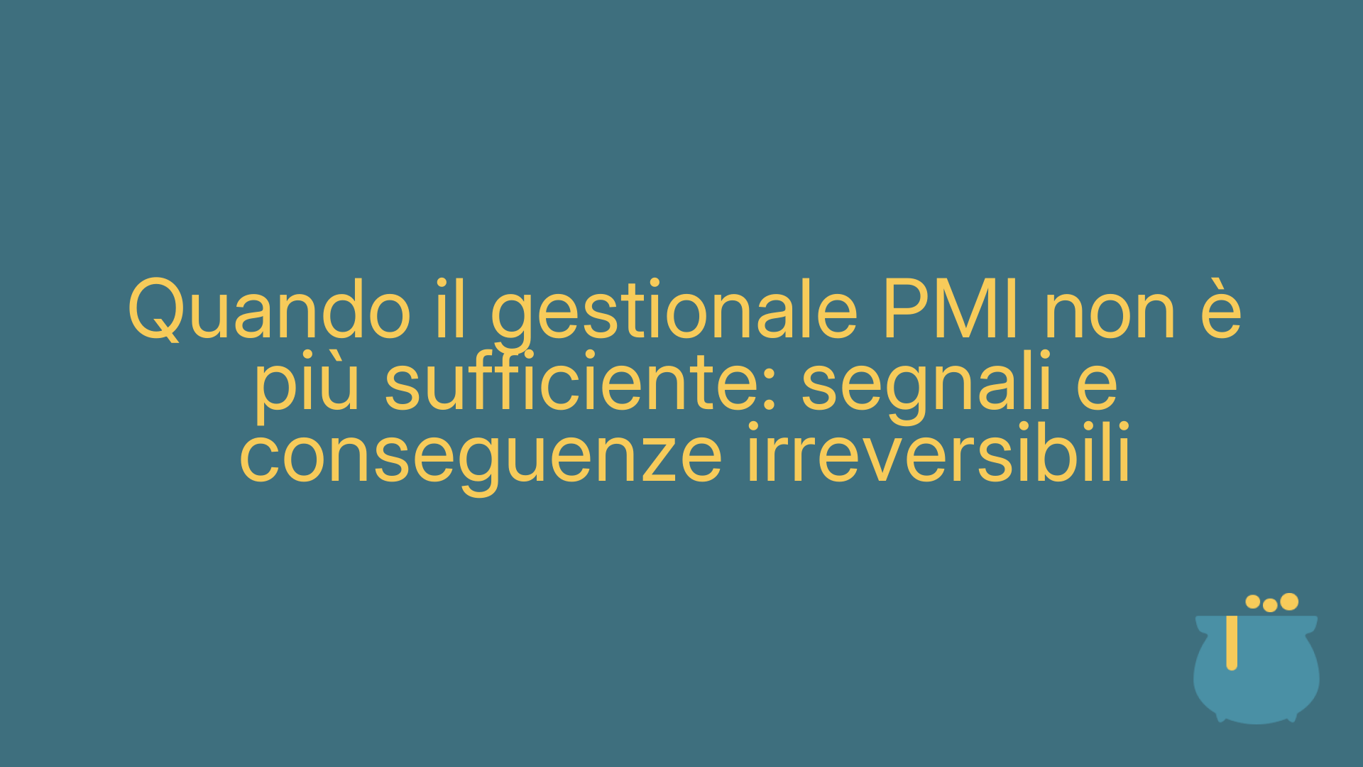 Quando il gestionale PMI non è più sufficiente: segnali e conseguenze irreversibili