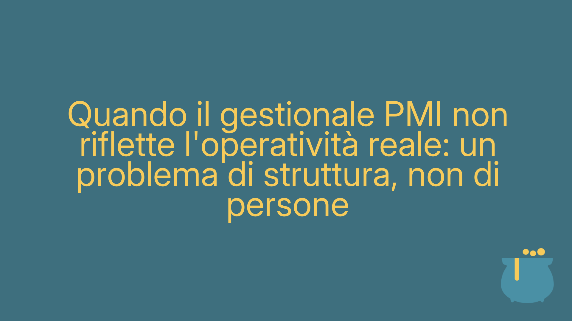 Quando il gestionale PMI non riflette l'operatività reale: un problema di struttura, non di persone