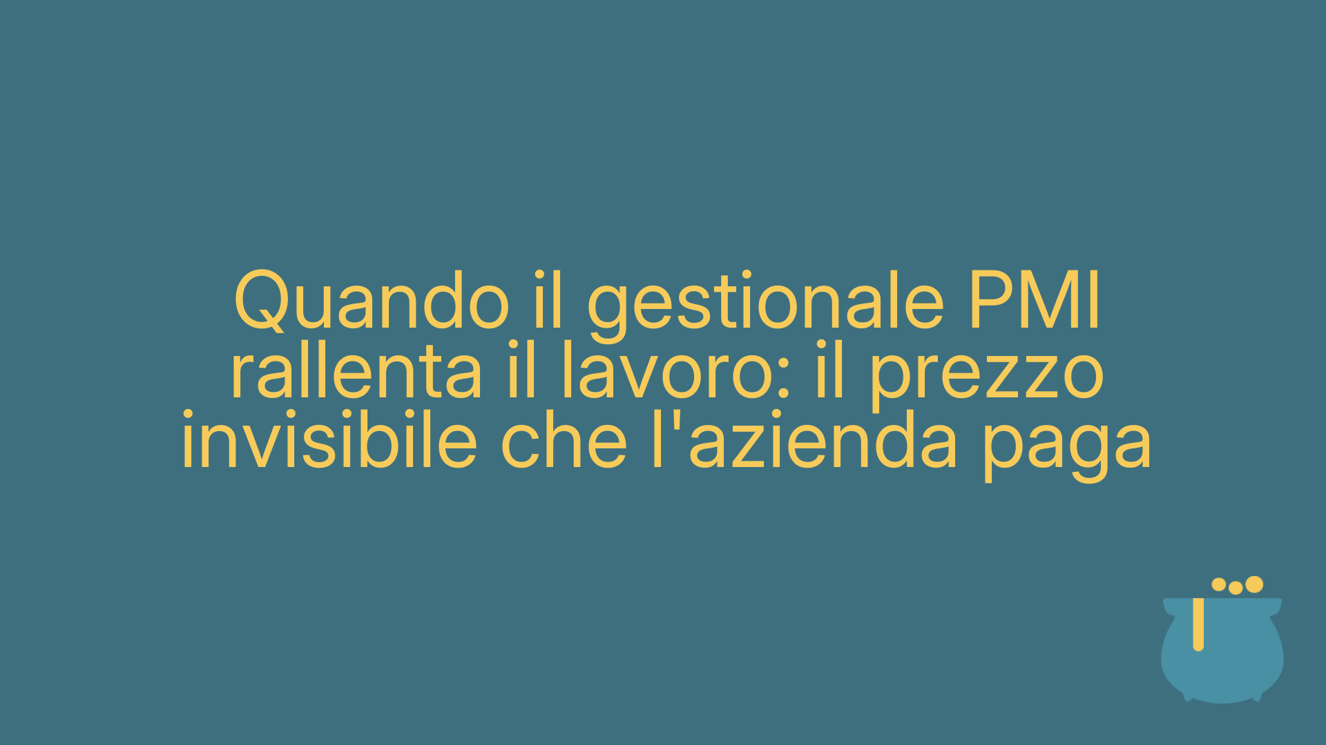 Quando il gestionale PMI rallenta il lavoro: il prezzo invisibile che l'azienda paga