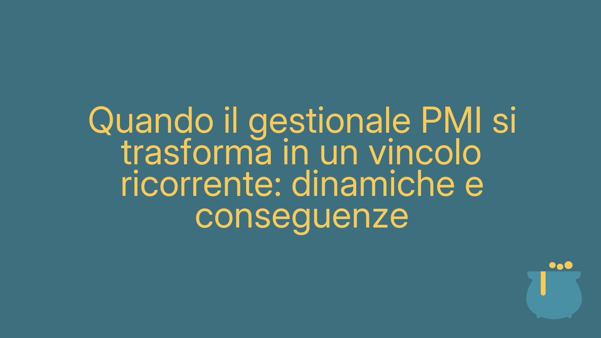 Quando il gestionale PMI si trasforma in un vincolo ricorrente: dinamiche e conseguenze
