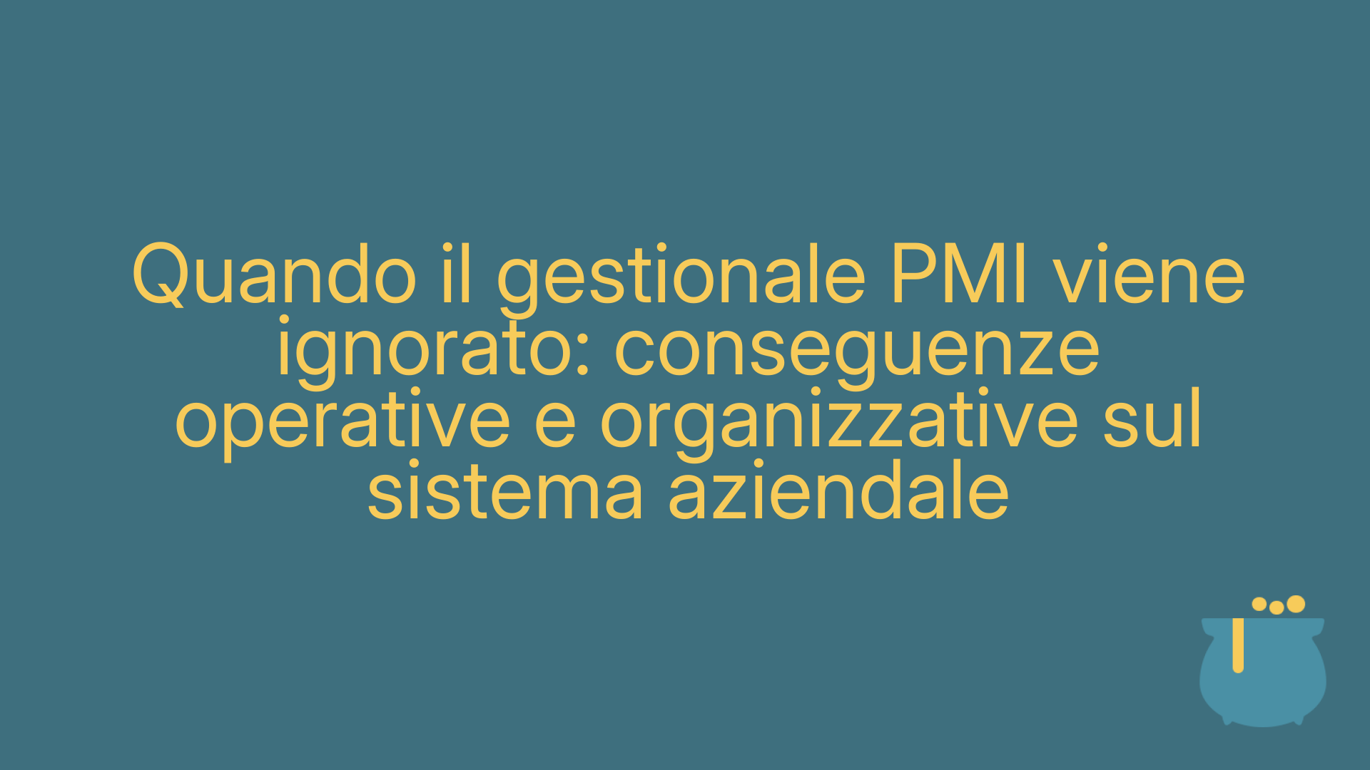 Quando il gestionale PMI viene ignorato: conseguenze operative e organizzative sul sistema aziendale
