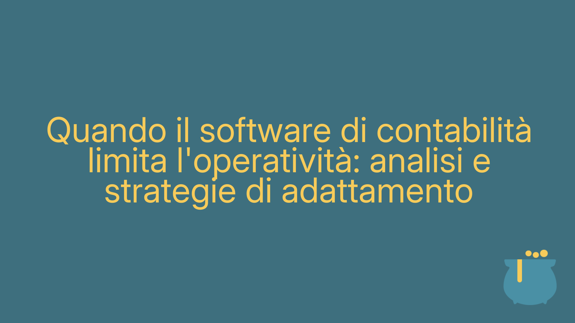 Quando il software di contabilità limita l'operatività: analisi e strategie di adattamento
