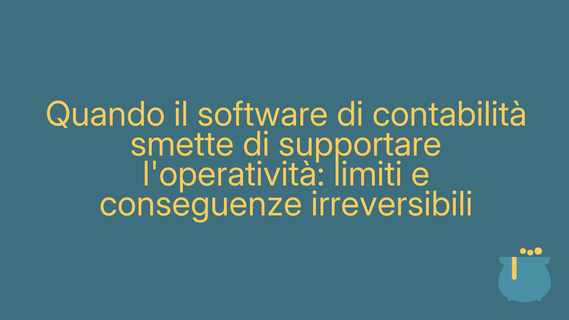 Quando il software di contabilità smette di supportare l'operatività: limiti e conseguenze irreversibili