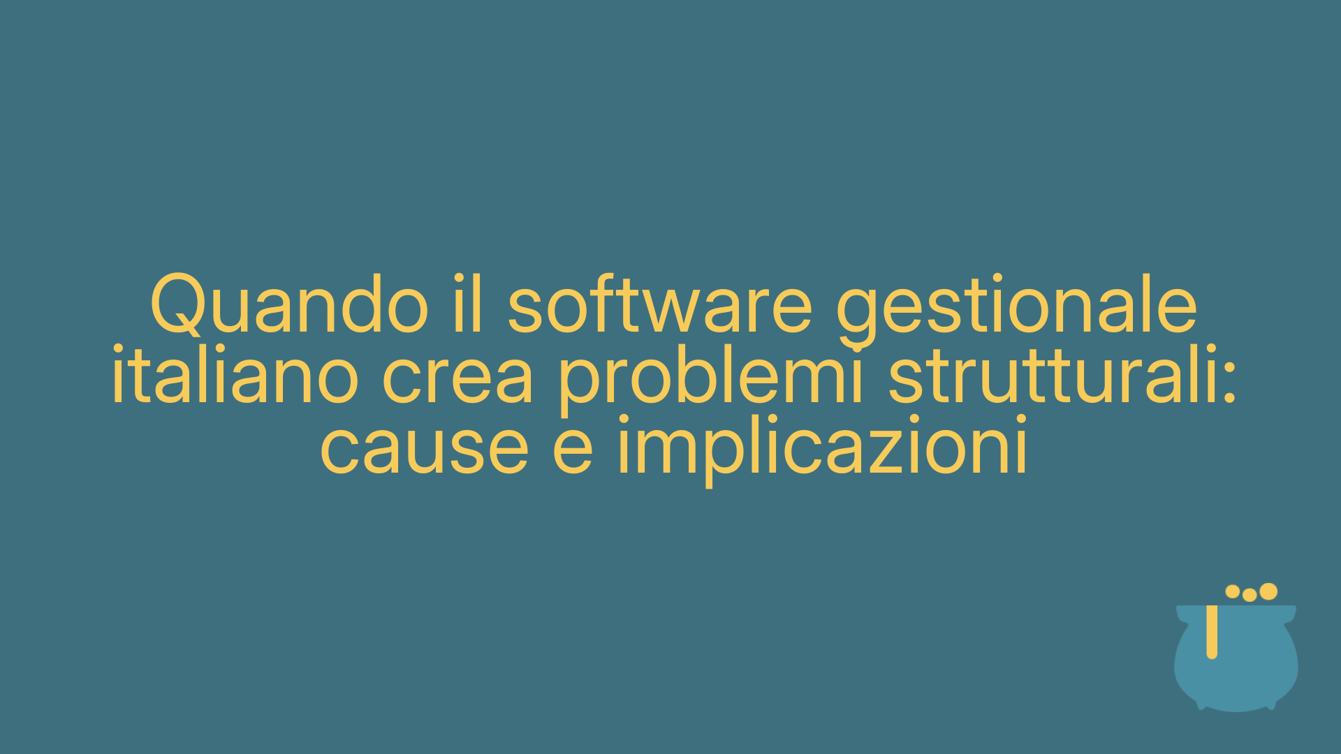 Quando il software gestionale italiano crea problemi strutturali: cause e implicazioni