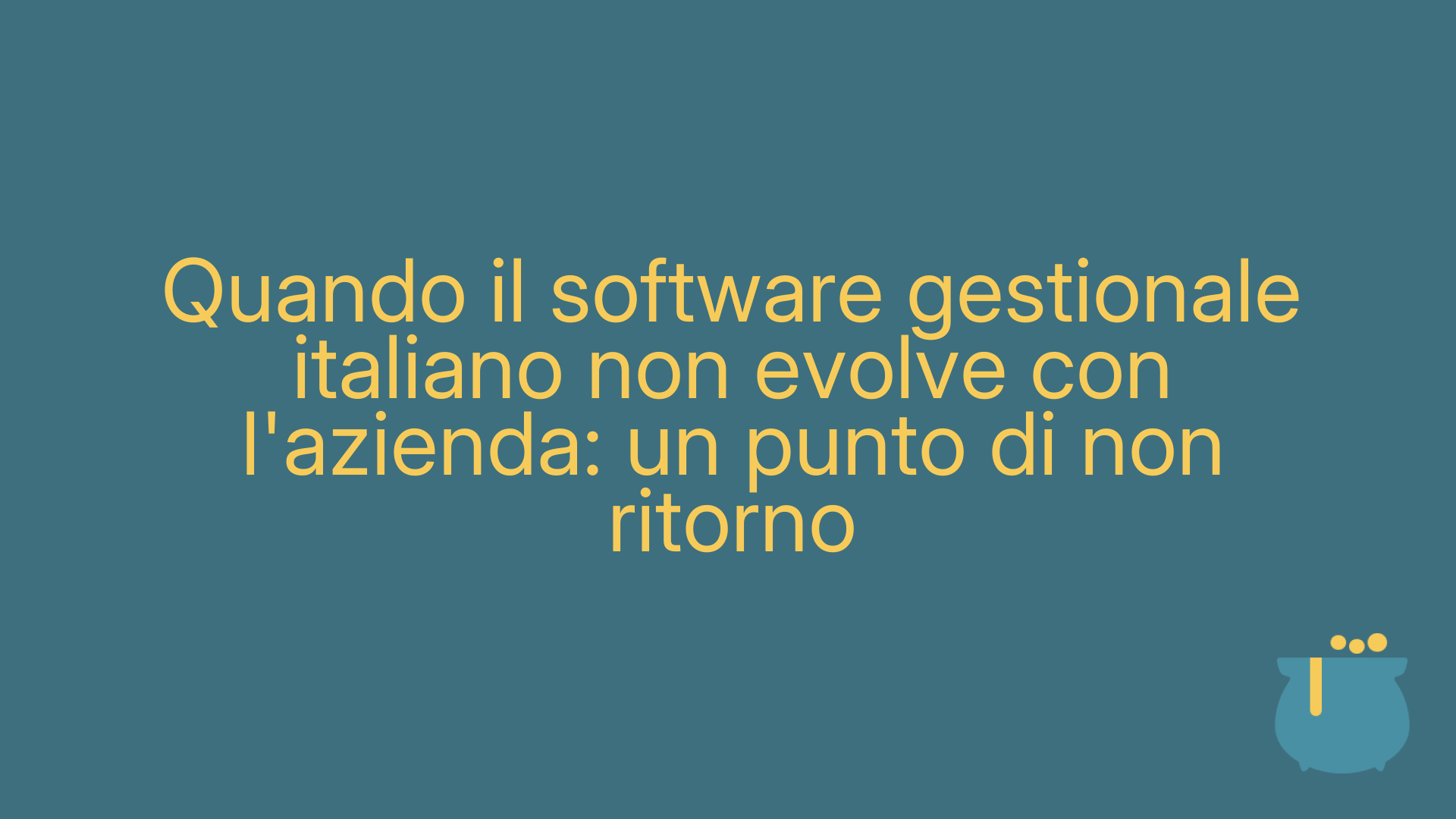 Quando il software gestionale italiano non evolve con l'azienda: un punto di non ritorno