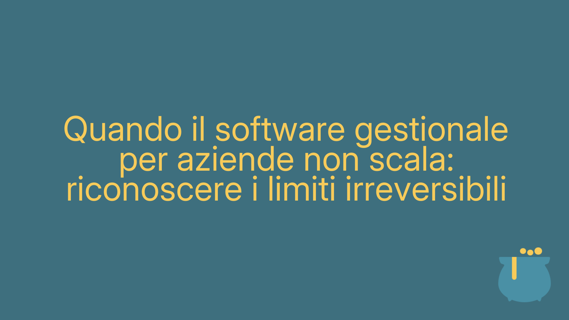 Quando il software gestionale per aziende non scala: riconoscere i limiti irreversibili
