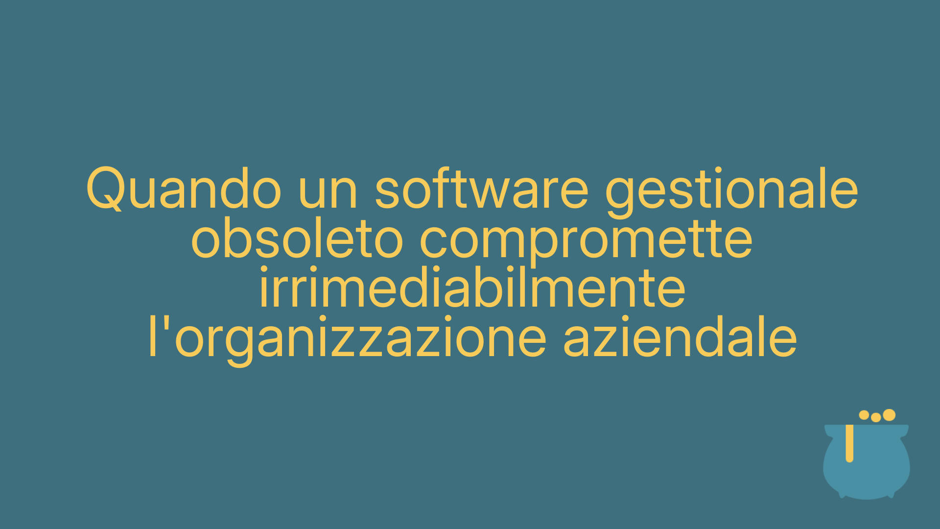Quando un software gestionale obsoleto compromette irrimediabilmente l'organizzazione aziendale