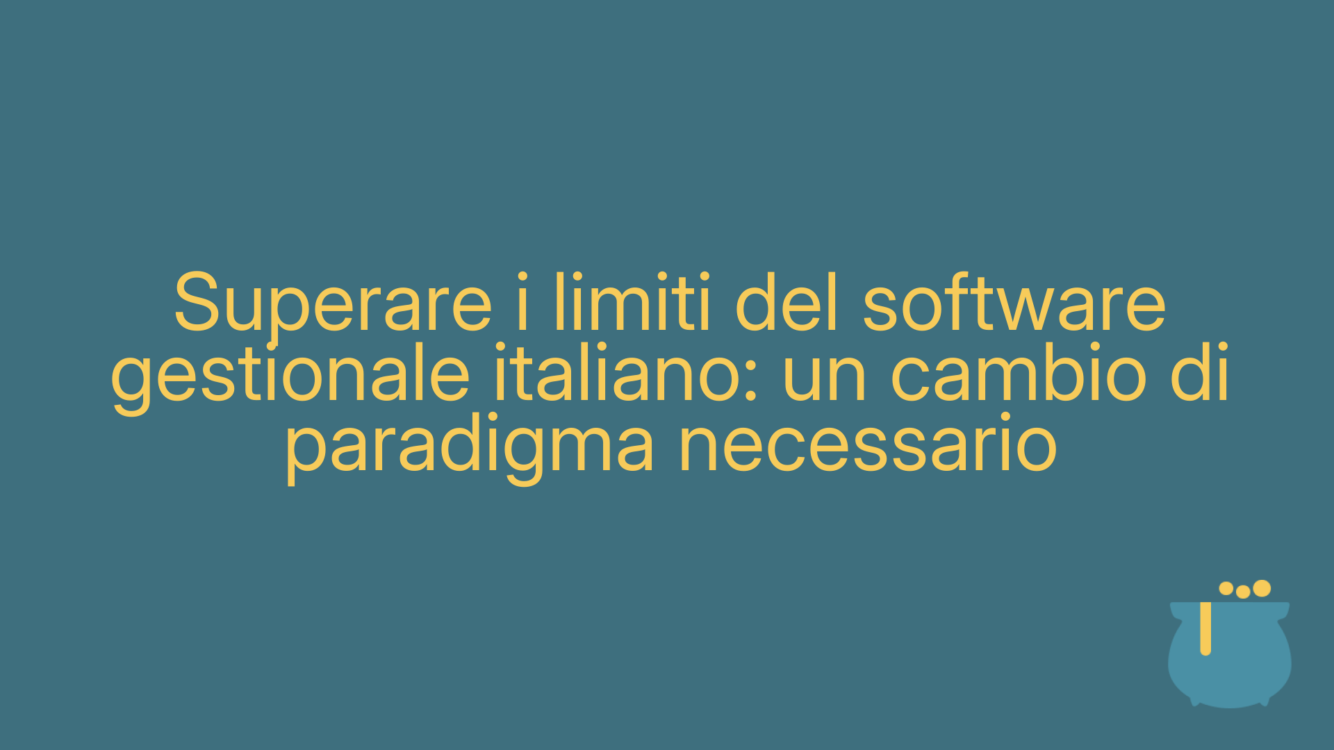 Superare i limiti del software gestionale italiano: un cambio di paradigma necessario