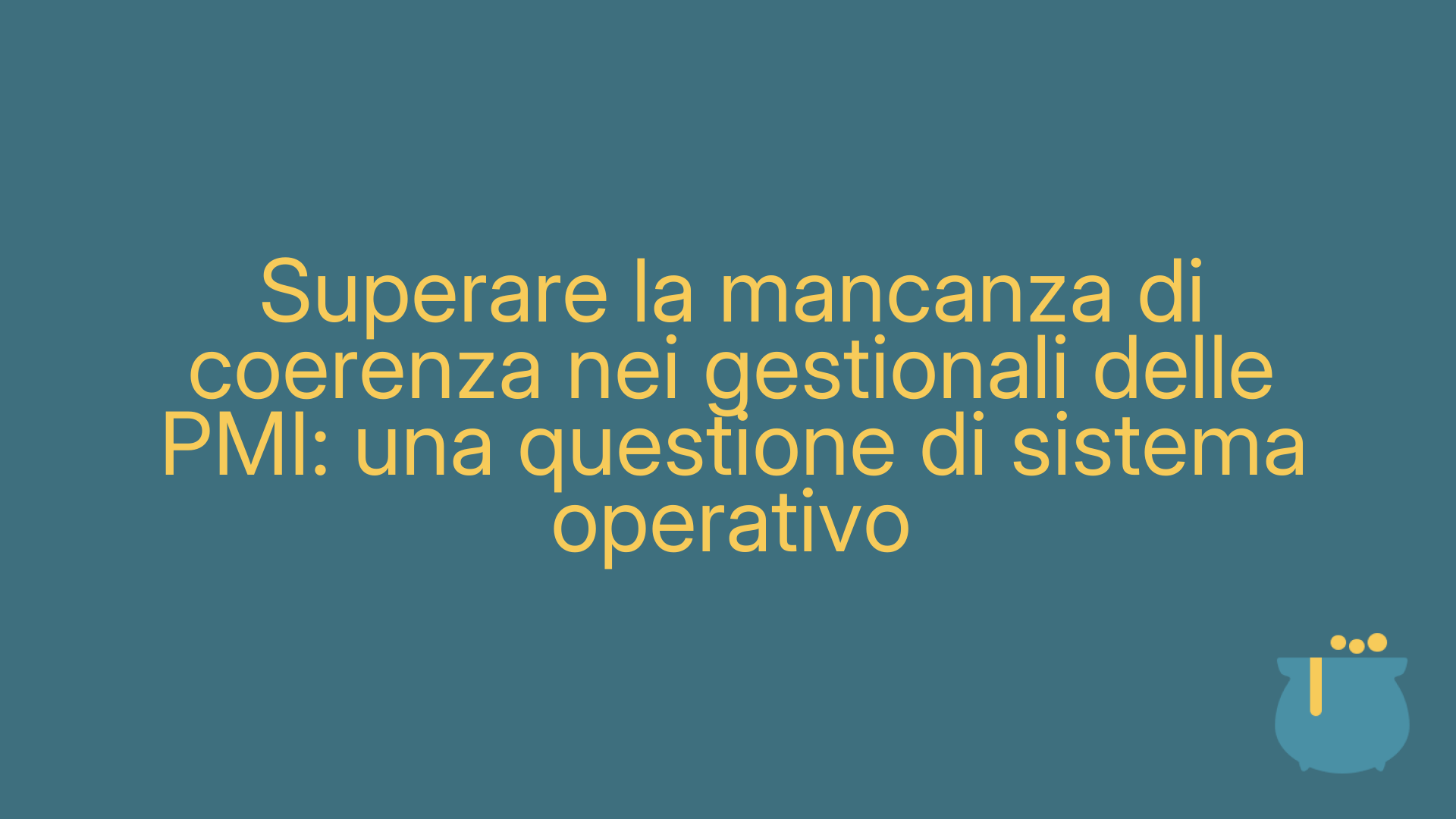 Superare la mancanza di coerenza nei gestionali delle PMI: una questione di sistema operativo