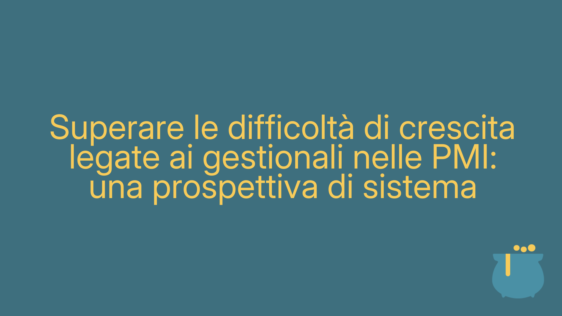 Superare le difficoltà di crescita legate ai gestionali nelle PMI: una prospettiva di sistema